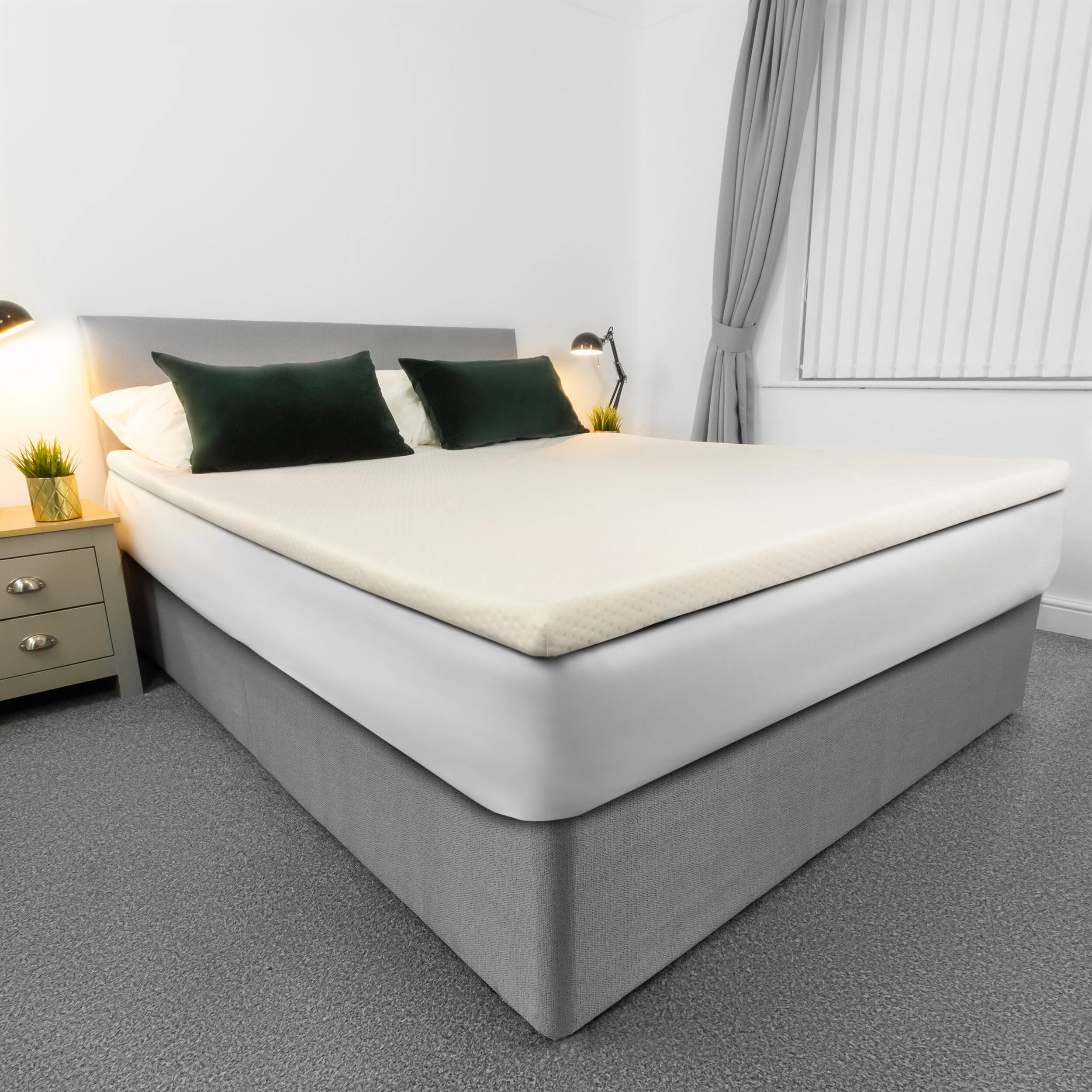Small Double Memory Foam Mattress Topper Double Bed UK King Size Mattress Toppers AviiatoR